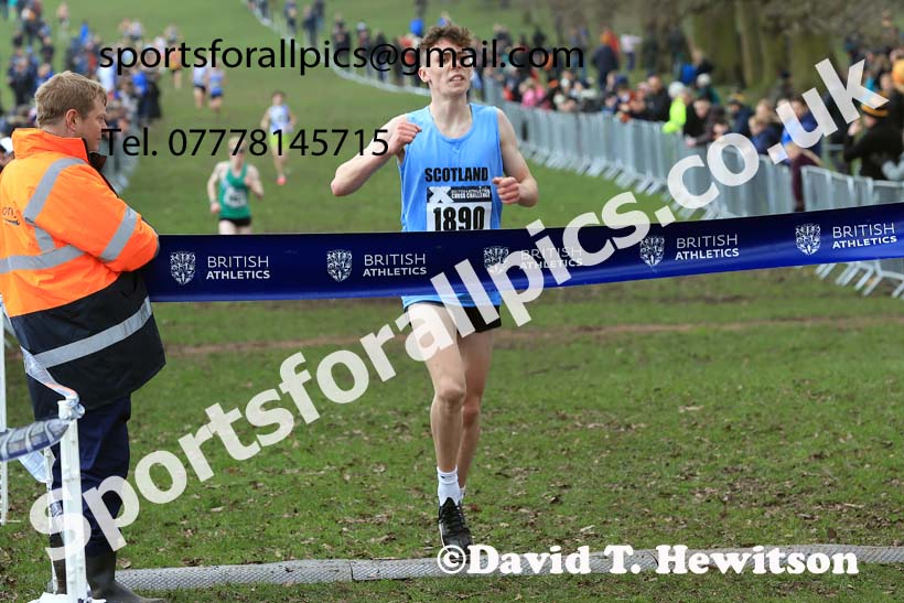 Mens Under-17s, 2024 CAU Inter Counties Cross Country Champs., Wollaton Park, Nottingham. Photo: David T. Hewitson/Sports for All Pics